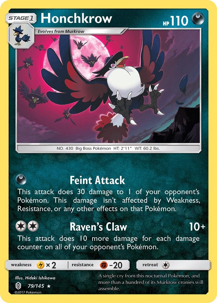 Honchkrow [79/145] [SM - Guardians Rising] Reverse Holofoil