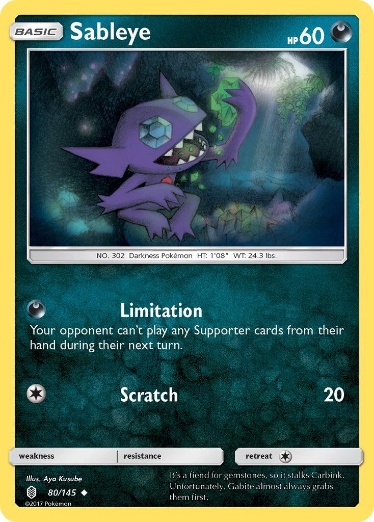 Sableye [80/145] [SM - Guardians Rising] Reverse Holofoil