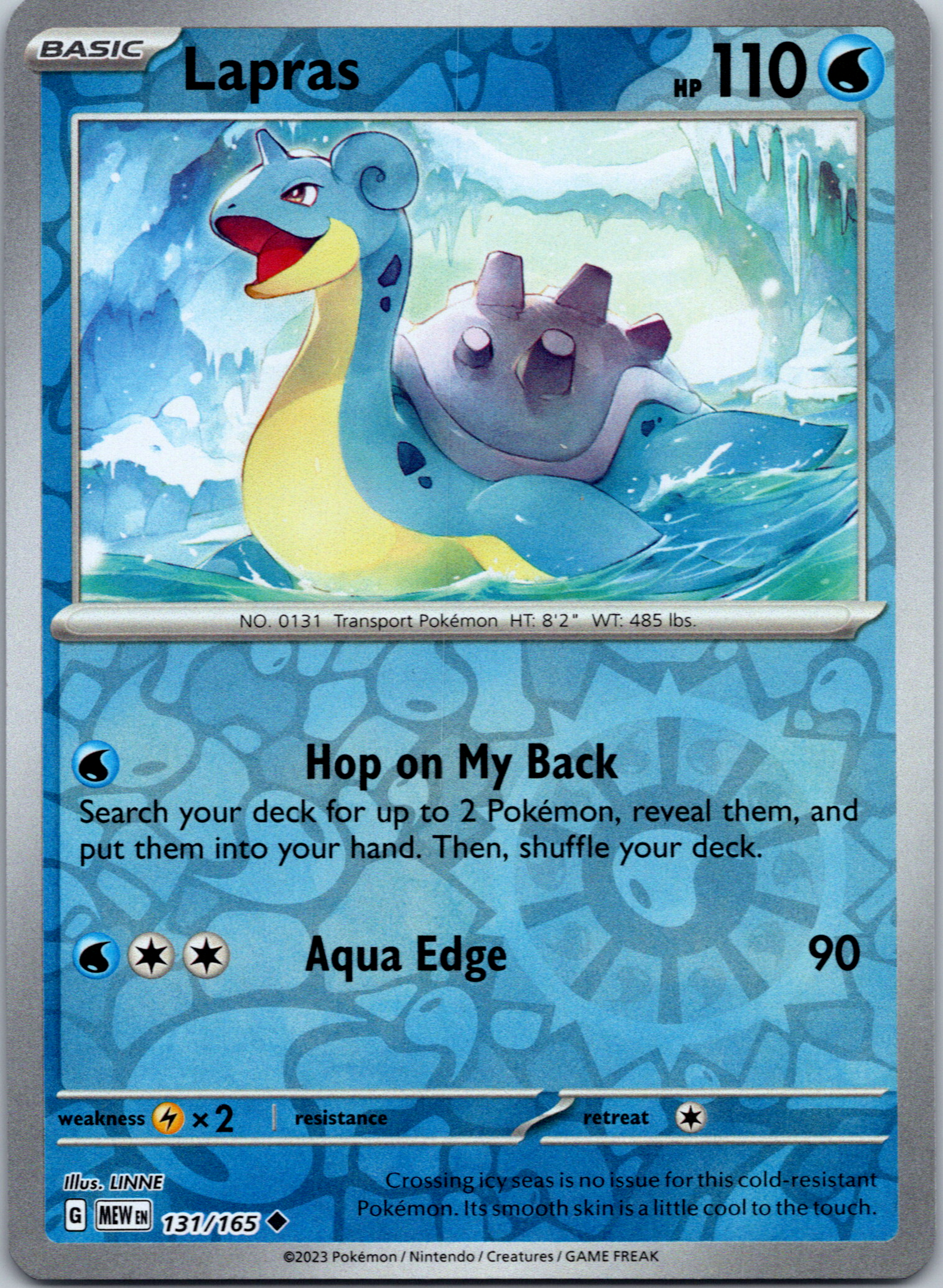 Lapras (131/165) [Scarlet & Violet:  151] Reverse Holofoil