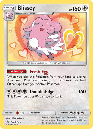 Blissey [102/145] [Guardians Rising] Reverse Holofoil