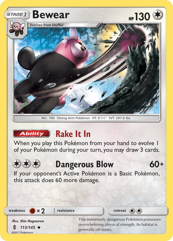 Bewear [113/145] [Guardians Rising] Reverse Holofoil