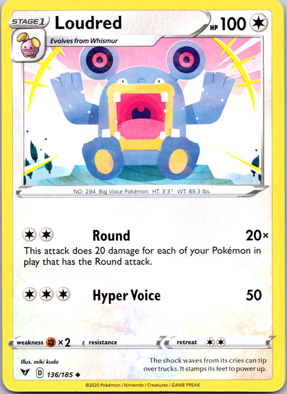 Loudred [136/185] [SWSH04: Vivid Voltage]