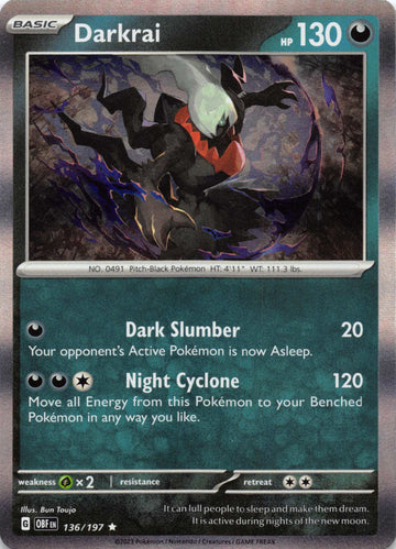 Darkrai (136/197) [Scarlet & Violet: Obsidian Flames]