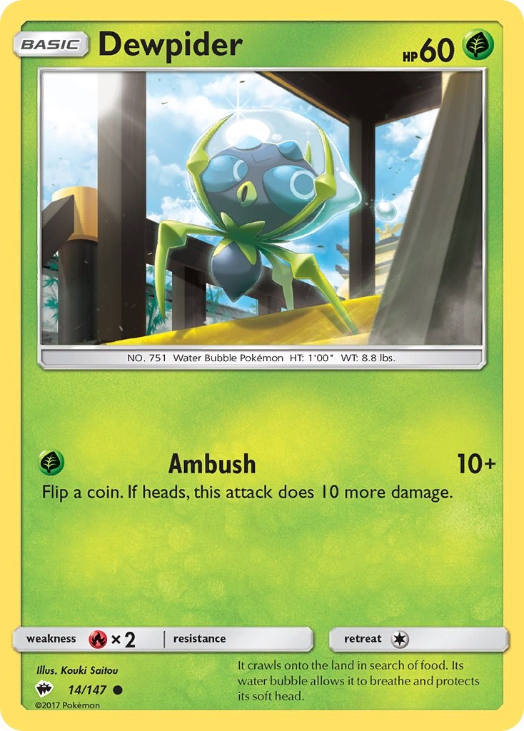 Dewpider [14/147] [Burning Shadows] Reverse Holofoil