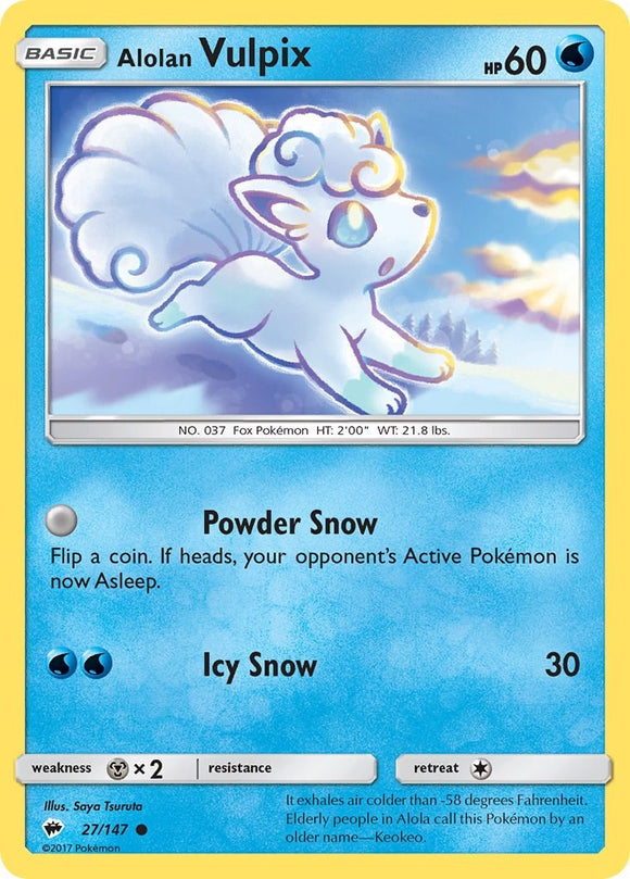 Alolan Vulpix [27/147] [Burning Shadows] Reverse Holofoil