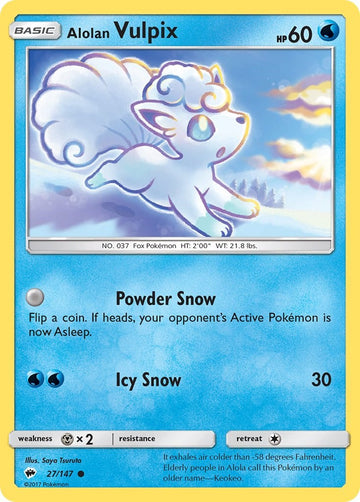 Alolan Vulpix (027/147) [Sun & Moon: Burning Shadows]