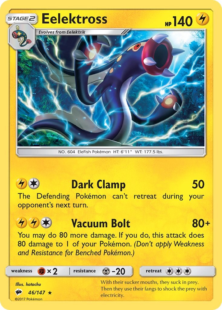 Eelektross [46/147] [Burning Shadows] Reverse Holofoil