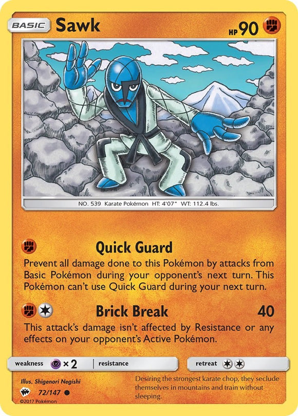 Sawk [72/147] [Burning Shadows] Reverse Holofoil