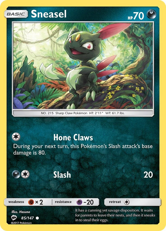 Sneasel (085/147) [Sun & Moon: Burning Shadows]