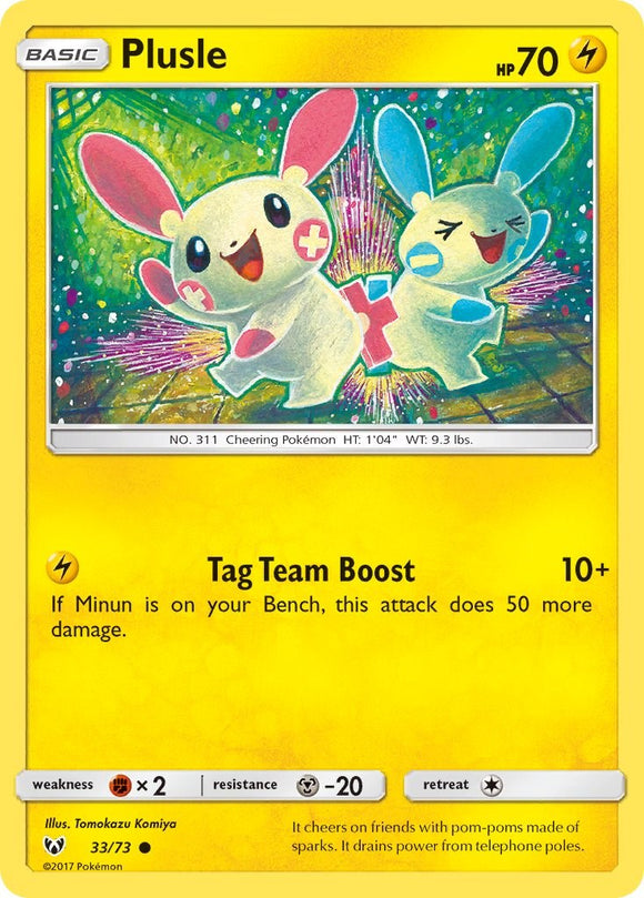 Plusle [33/73] [Shining Legends] Reverse Holofoil