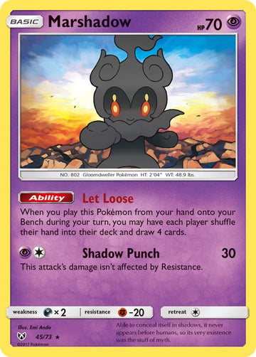 Marshadow [45/73] [Shining Legends] Reverse Holofoil