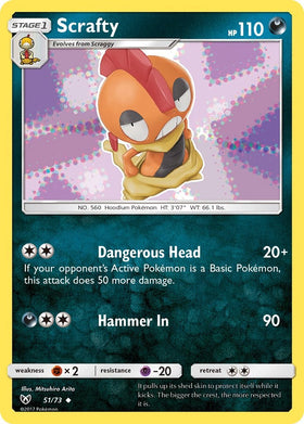 Scrafty [51/73] [Shining Legends] Reverse Holofoil