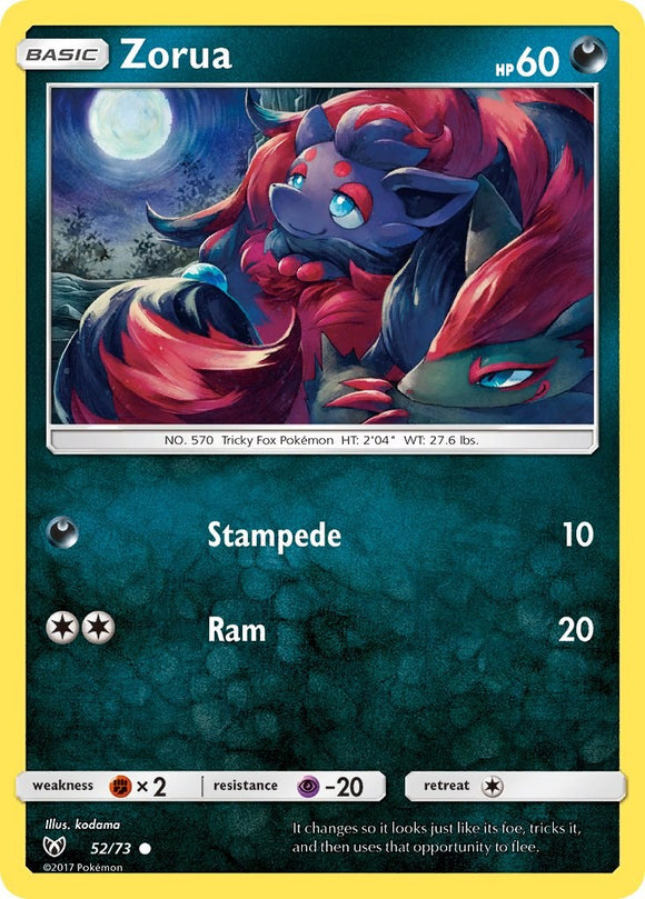 Zorua [52/73] [Shining Legends] Reverse Holofoil