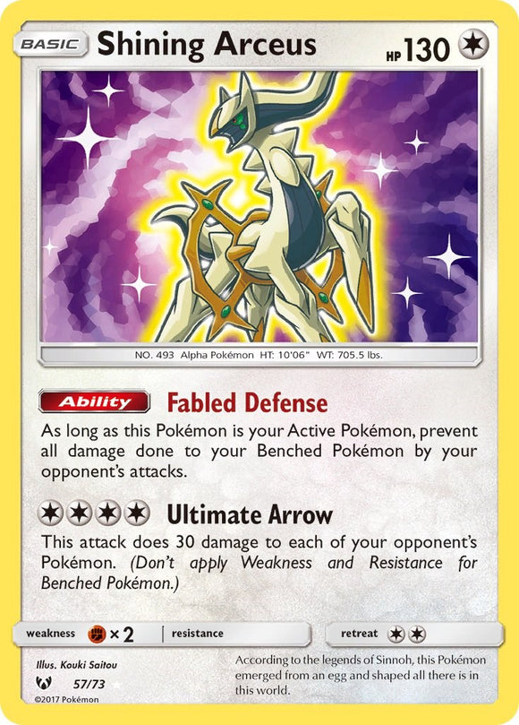 Shining Arceus [57/73] [Shining Legends] Holofoil