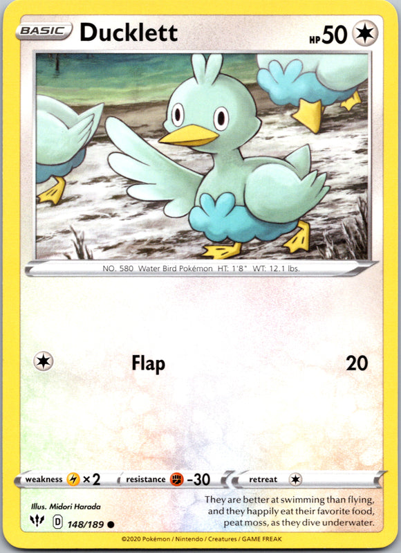 Ducklett (148/189) [SWSH03: Darkness Ablaze]