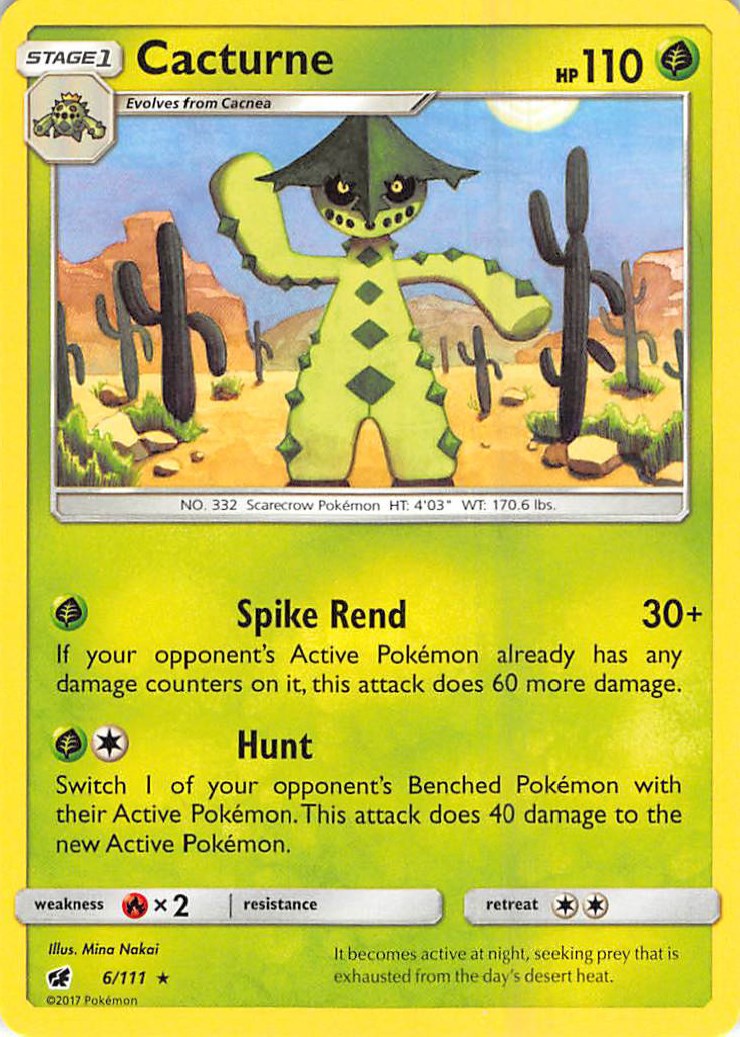 Cacturne [6/111] [Crimson Invasion] Reverse Holofoil