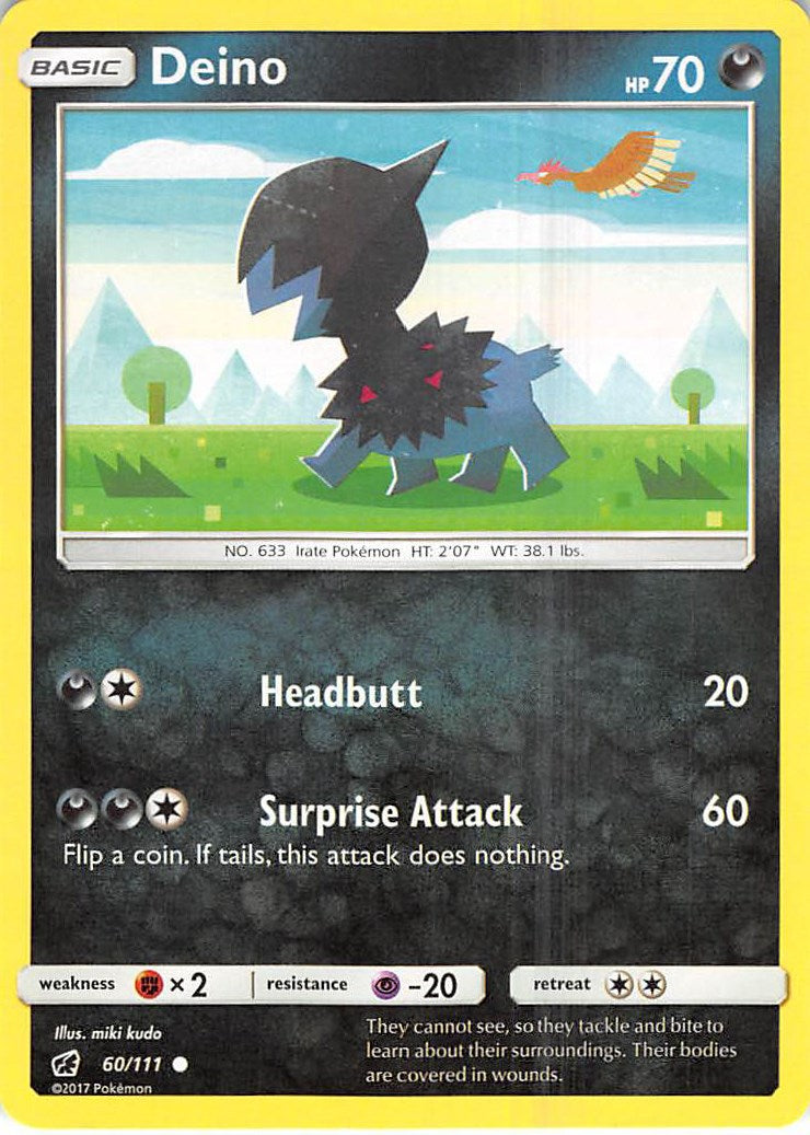Deino [60/111] [SM - Crimson Invasion] Reverse Holofoil