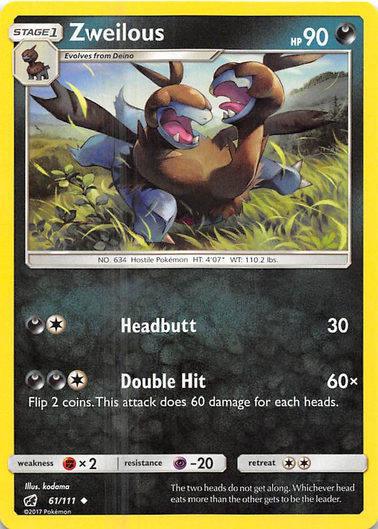 Zweilous [61/111] [SM - Crimson Invasion] Reverse Holofoil
