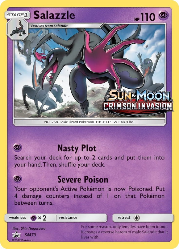 Salazzle - SM73 (Prerelease) [SM73] [SM Promos] Holofoil