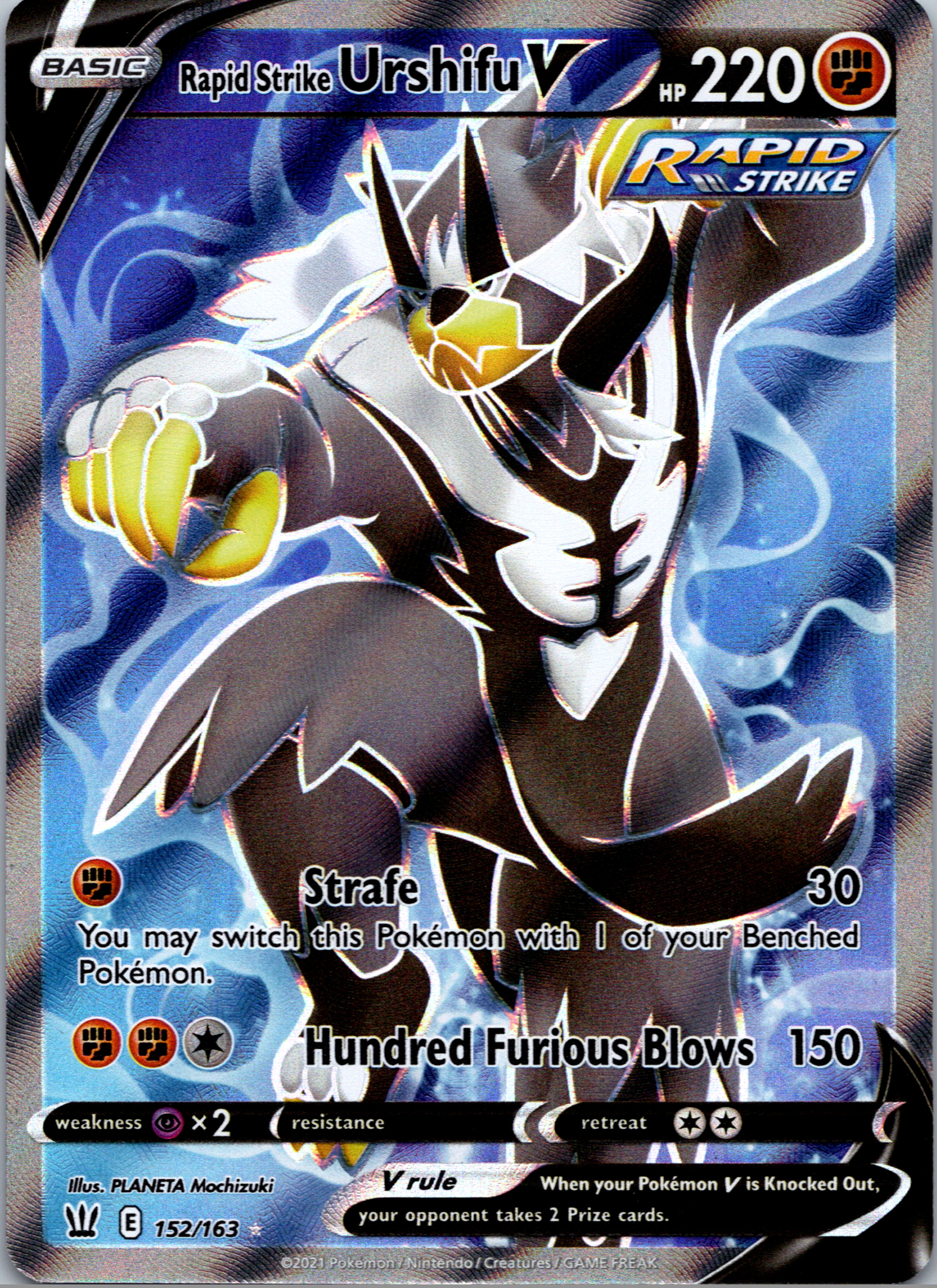 Rapid Strike Urshifu V (Full Art) [152/163] [SWSH05: Battle Styles]