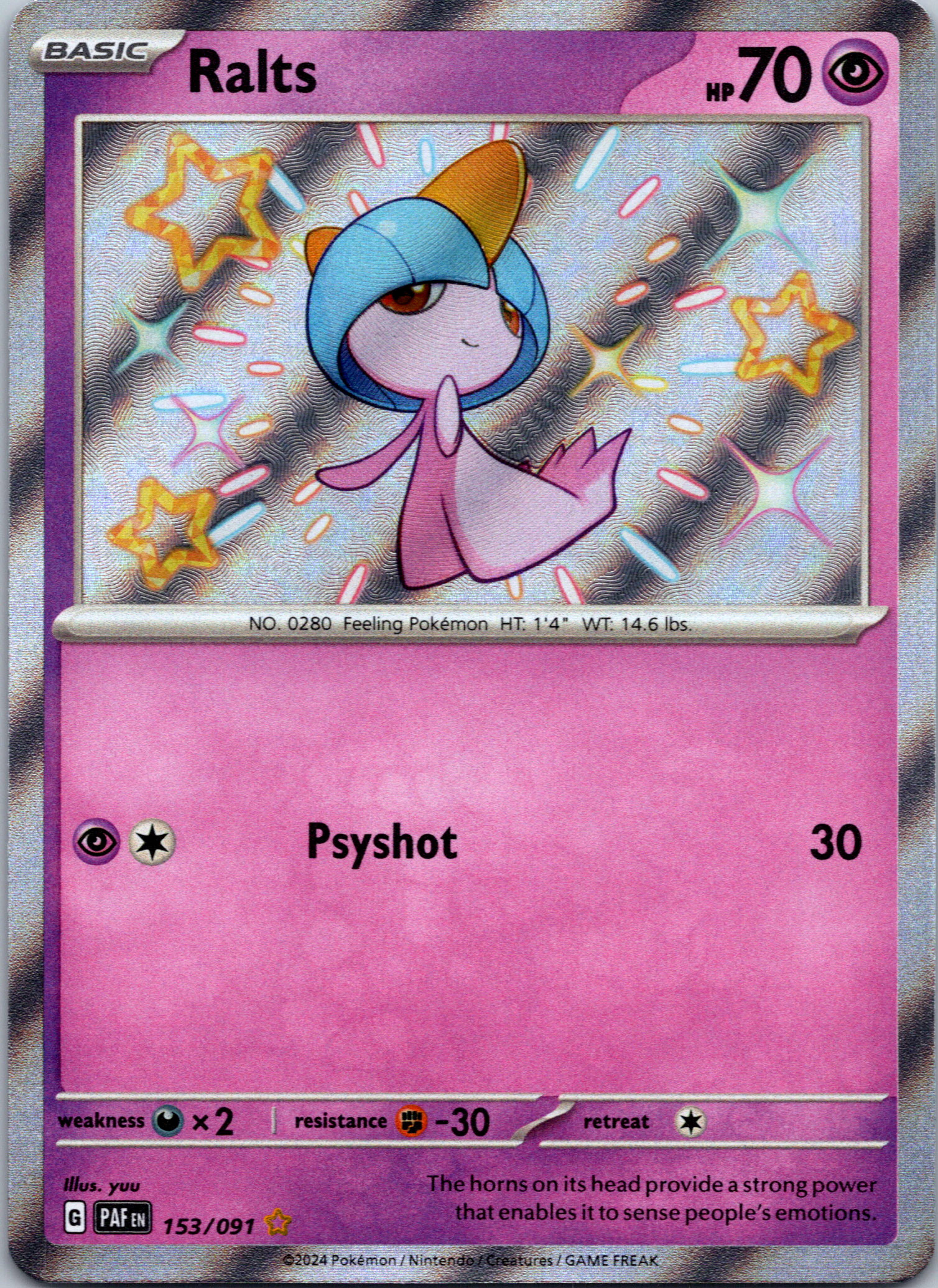 Ralts [153/091] - (Paldean Fates) Holofoil