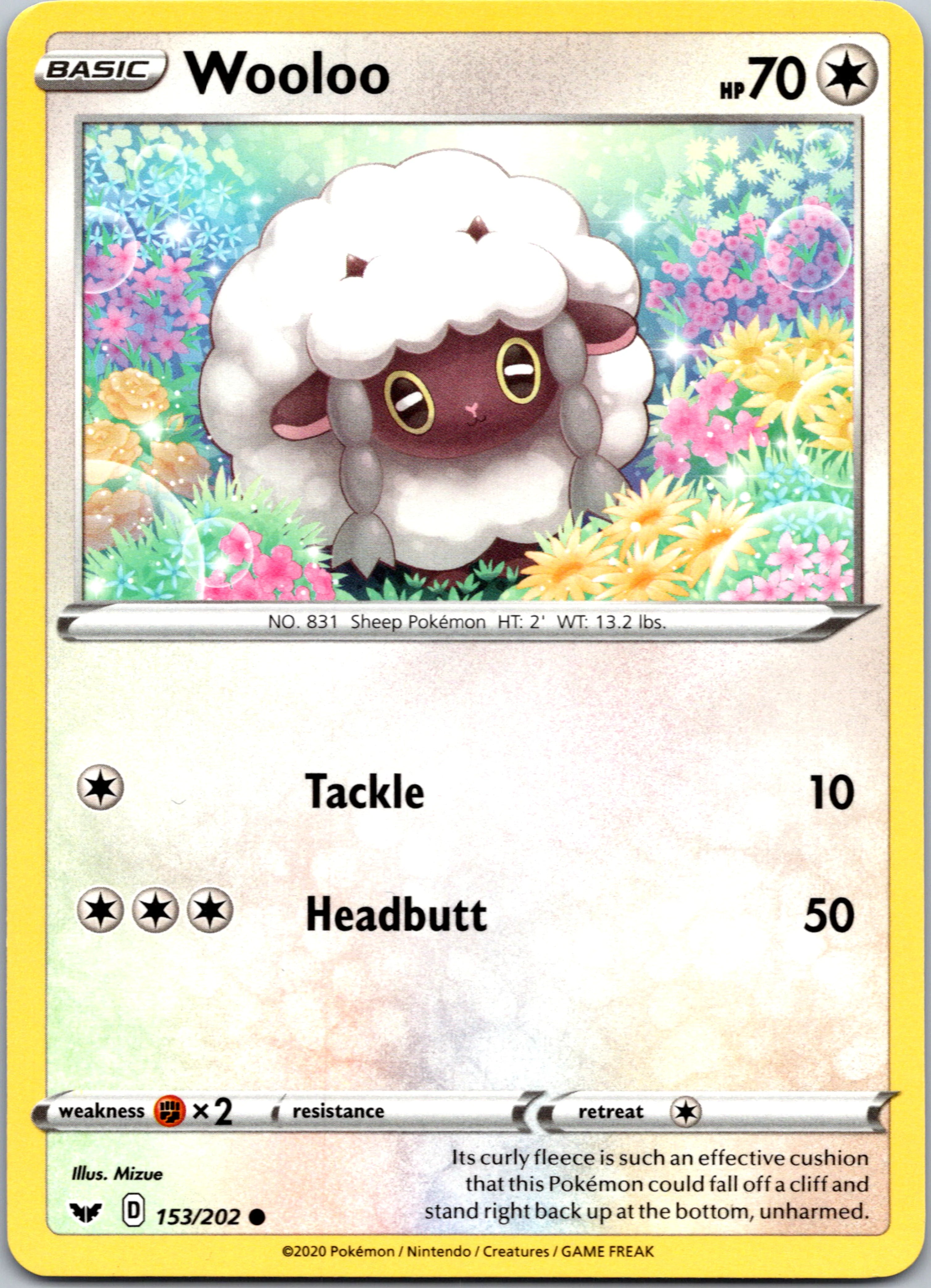 Wooloo (153/202) (153/202) [SWSH01: Sword & Shield Base Set]