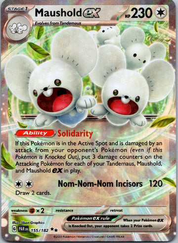 Maushold ex (155/182) - [Scarlet & Violet: Paradox Rift] Holofoil