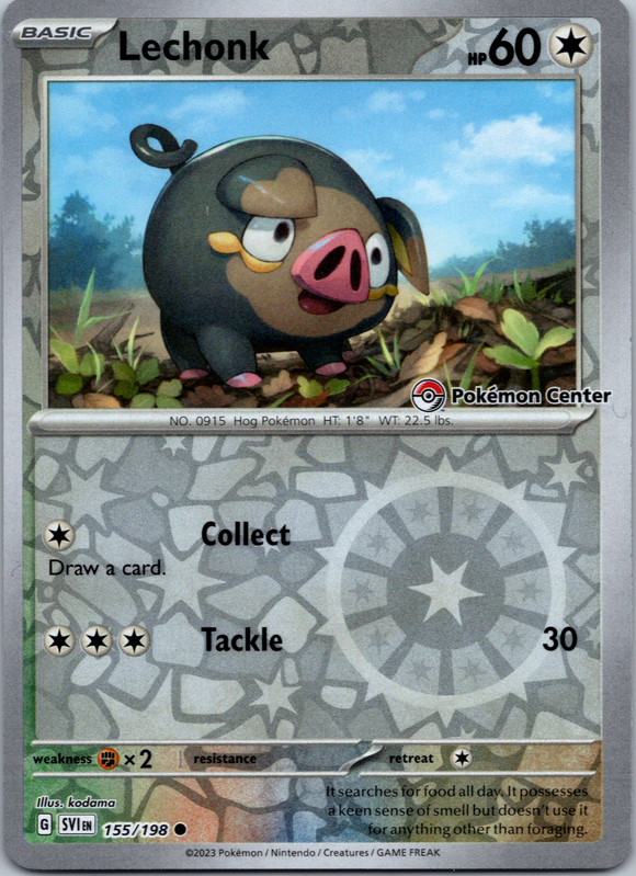 Lechonk (155/198) (Pokemon Center Exclusive) [Scarlet & Violet: Base Set]