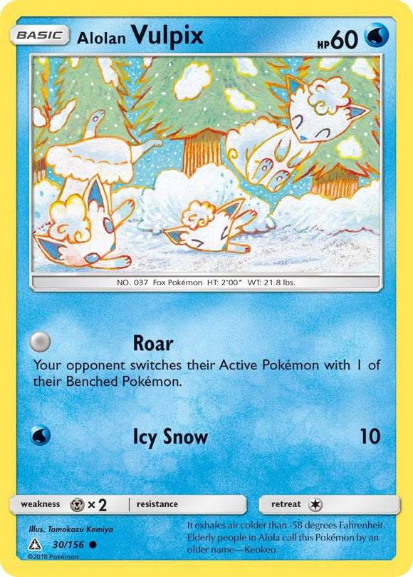 Alolan Vulpix [30/156] [Ultra Prism] Reverse Holofoil