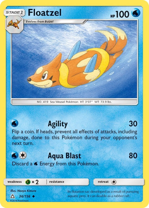 Floatzel [36/156] [Ultra Prism] Reverse Holofoil