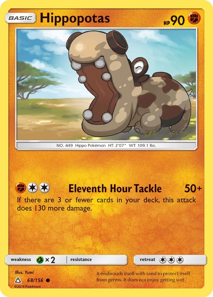 Hippopotas [68/156] [Ultra Prism] Reverse Holofoil