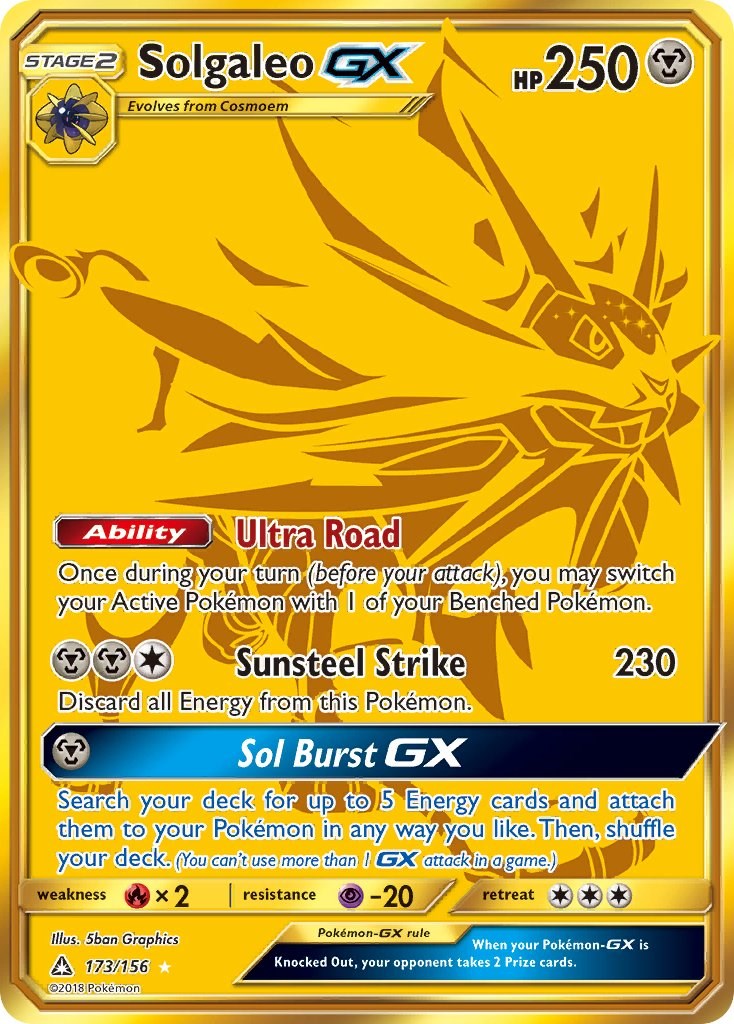 Solgaleo GX (Secret Rare) [173/156] [Ultra Prism] Holofoil