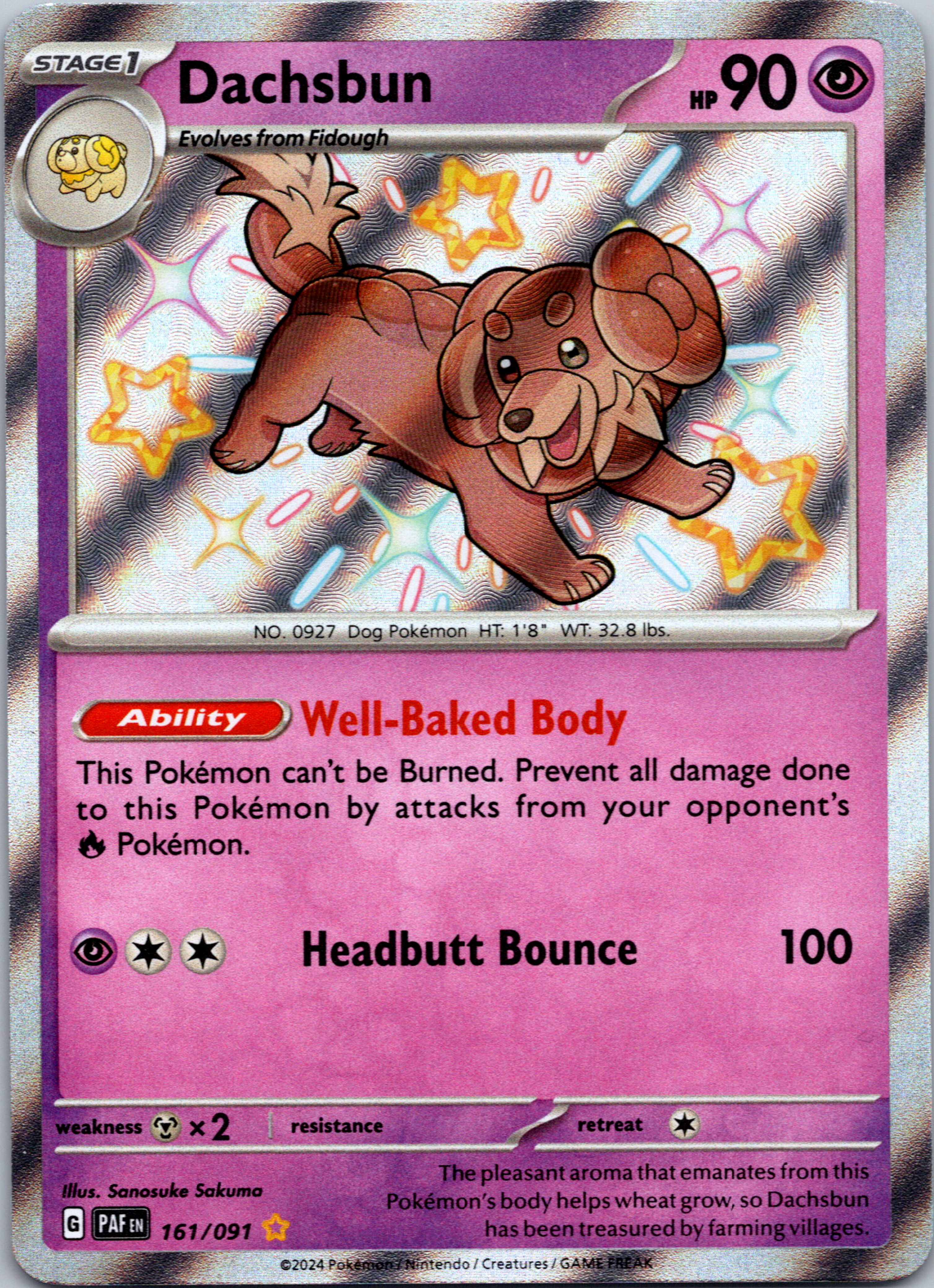 Dachsbun [161/091] - (Paldean Fates) Holofoil