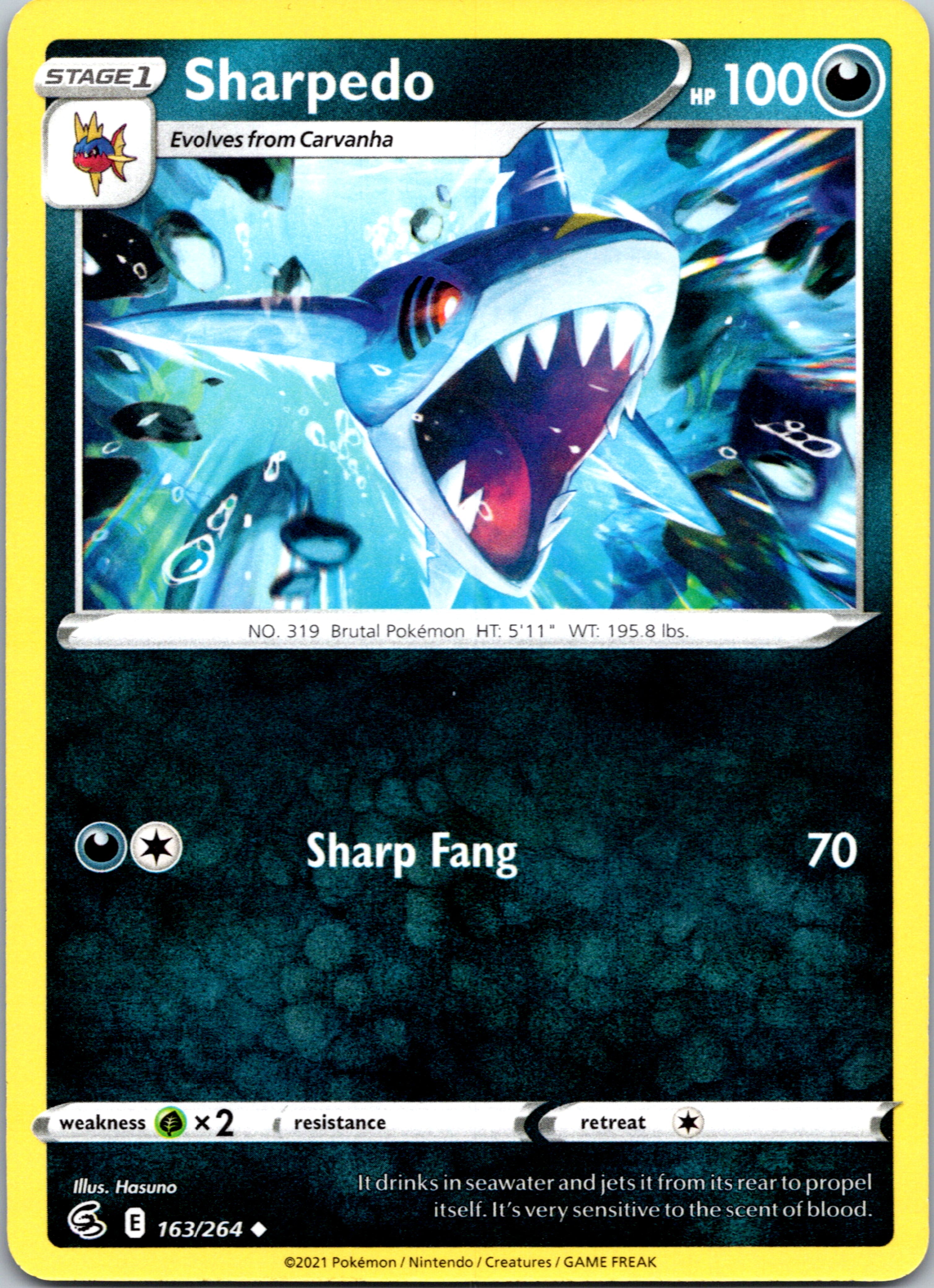 Sharpedo (163/264) [Sword & Shield: Fusion Strike]