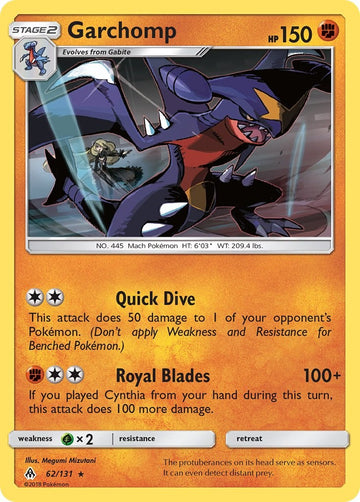 Garchomp (062/131) [Sun & Moon: Forbidden Light]