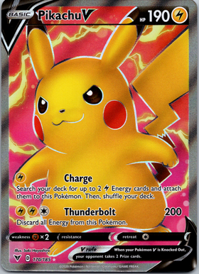Pikachu V (Full Art) [170/185] [SWSH04: Vivid Voltage]