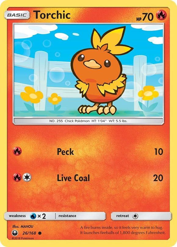 Torchic (26) [26/168] [Celestial Storm] Reverse Holofoil