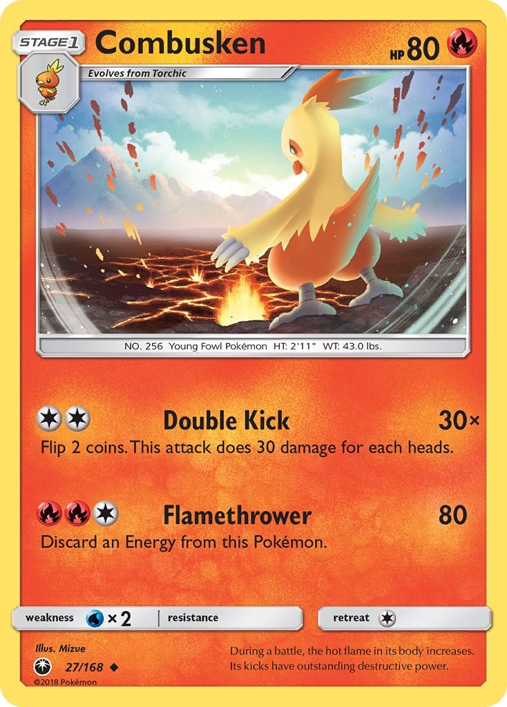 Combusken [27/168] [Celestial Storm] Reverse Holofoil
