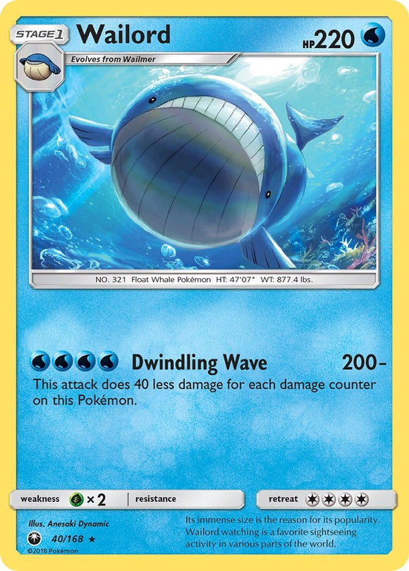 Wailord [40/168] [Celestial Storm] Reverse Holofoil