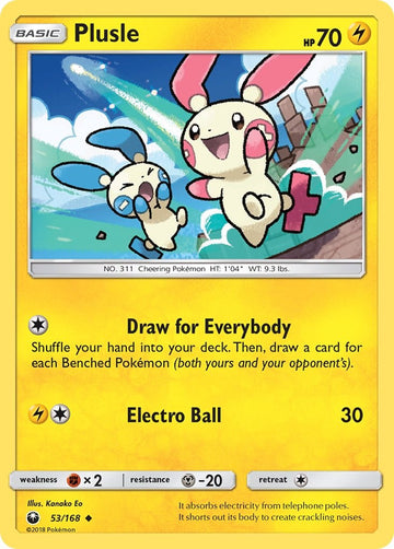 Plusle [53/168] [Celestial Storm] Reverse Holofoil