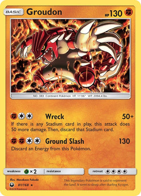 Groudon [81/168] [Celestial Storm] Reverse Holofoil