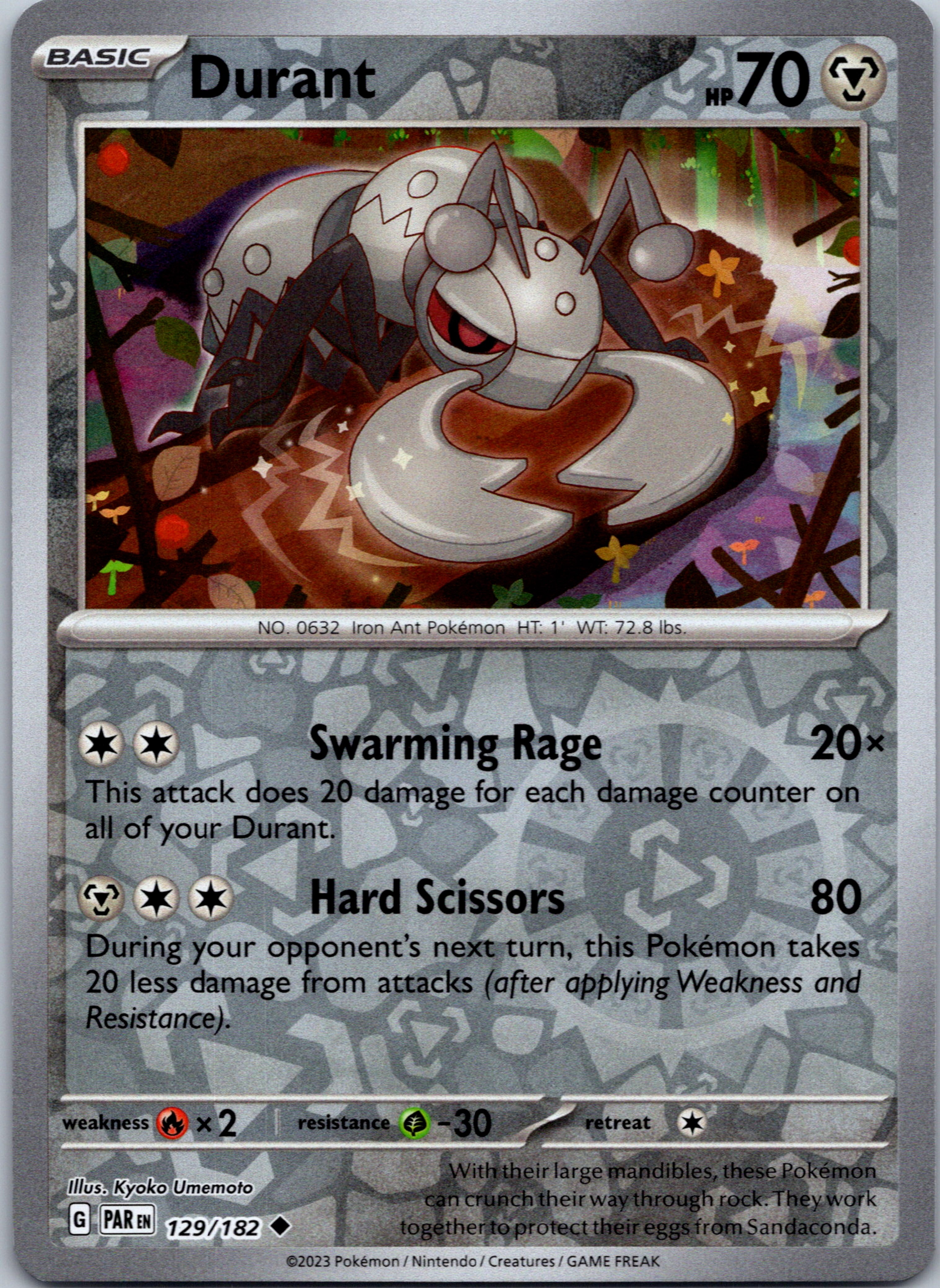 Durant (129/182) - [Scarlet & Violet: Paradox Rift] Reverse Holofoil