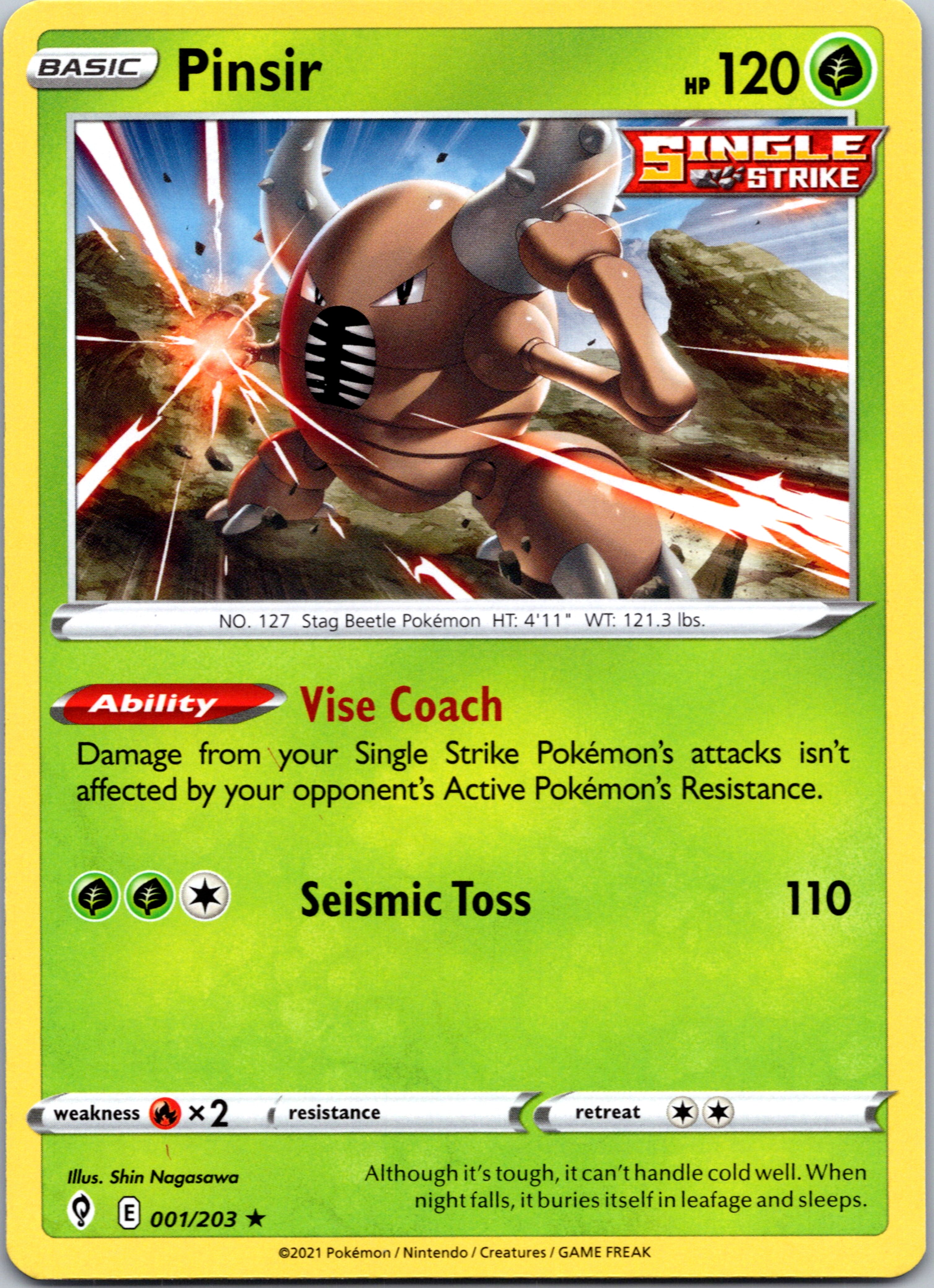 Pinsir (001/203) [Sword & Shield: Evolving Skies]