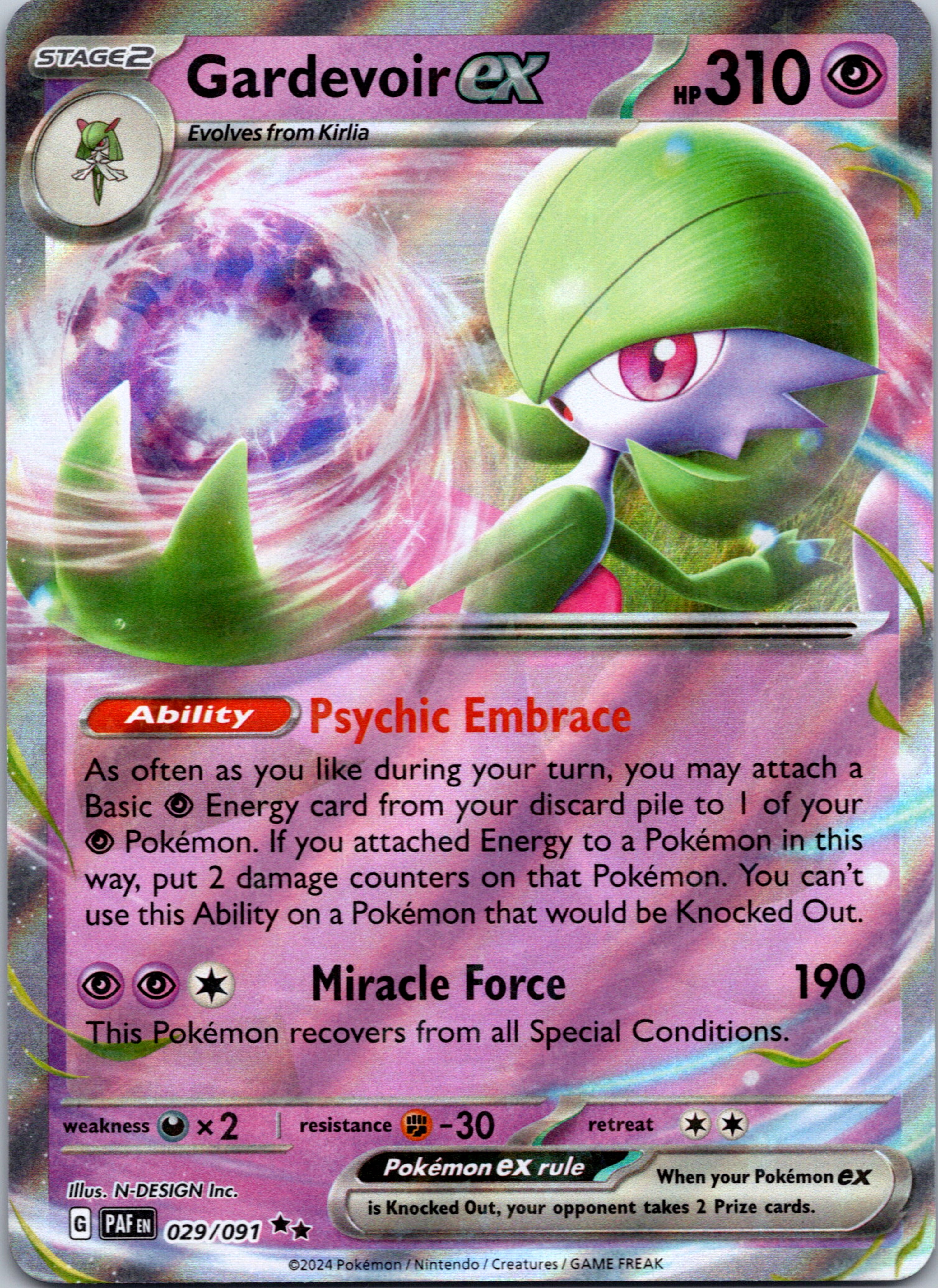 Gardevoir ex [029/091] - (Paldean Fates) Holofoil