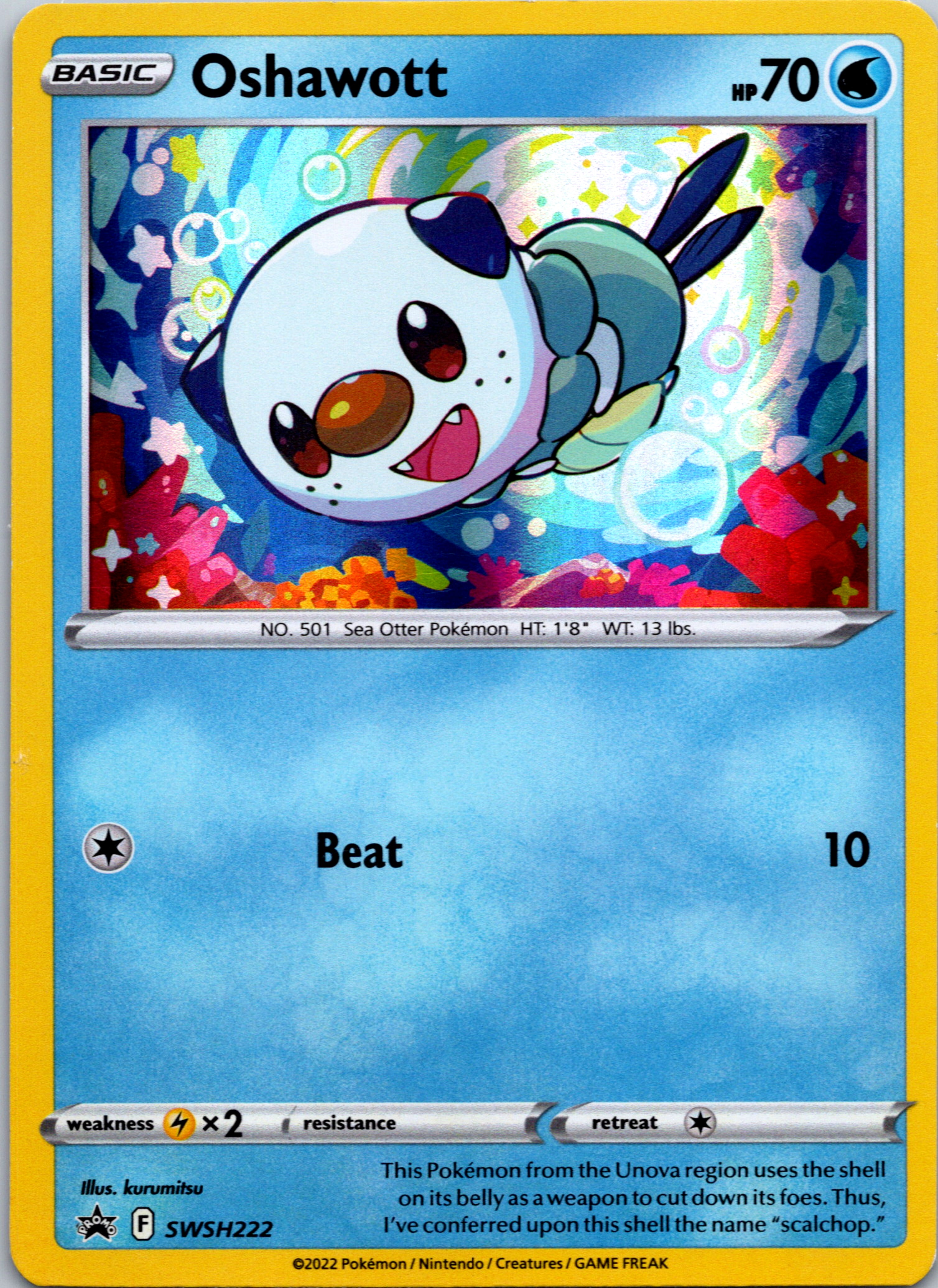 Oshawott (SWSH222) [Sword & Shield: Black Star Promos]