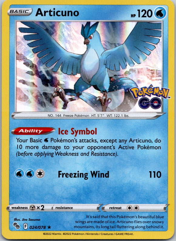 Articuno (024/078) [Pokémon  GO]