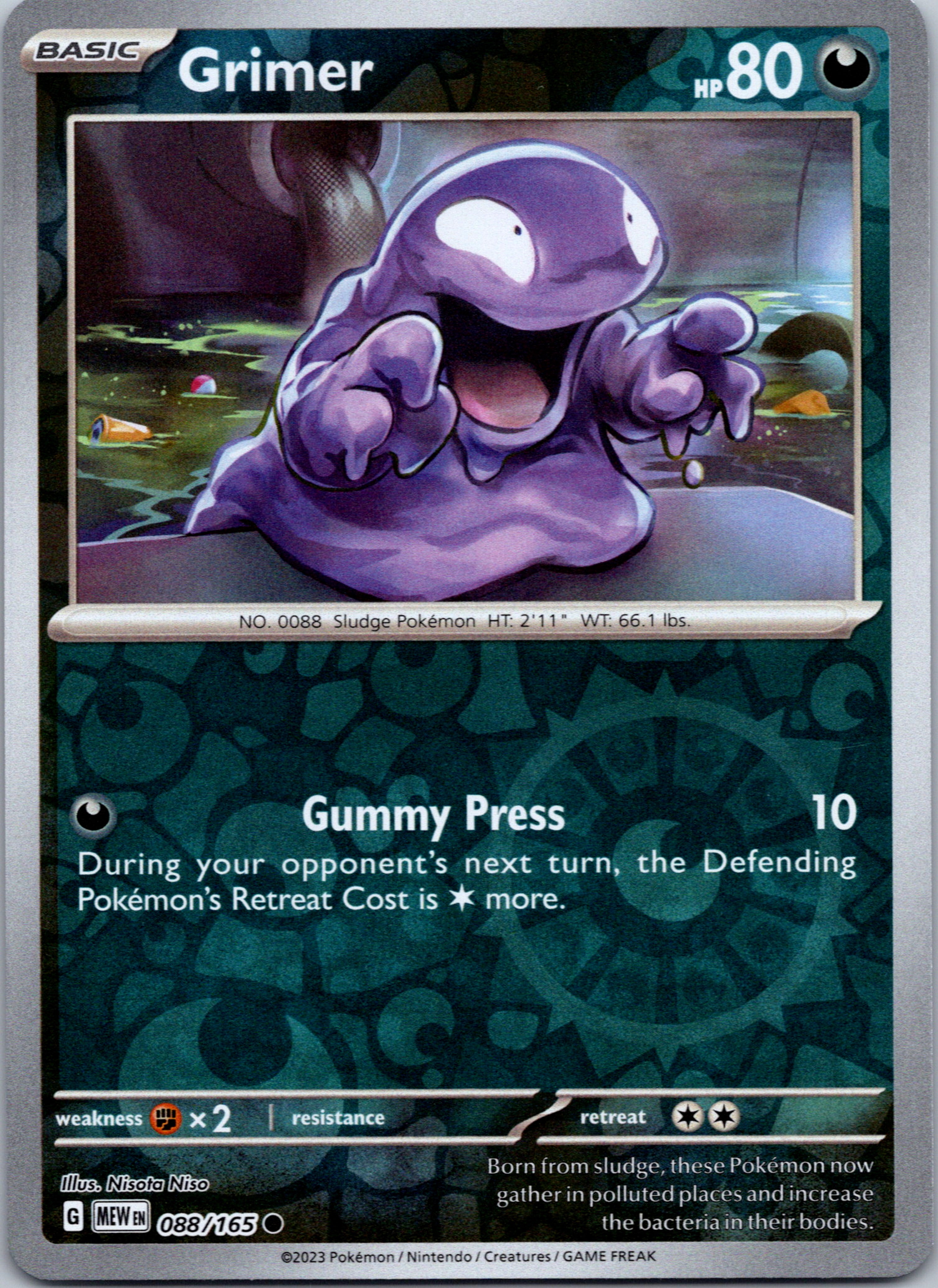 Grimer (088/165) [Scarlet & Violet:  151] Reverse Holofoil