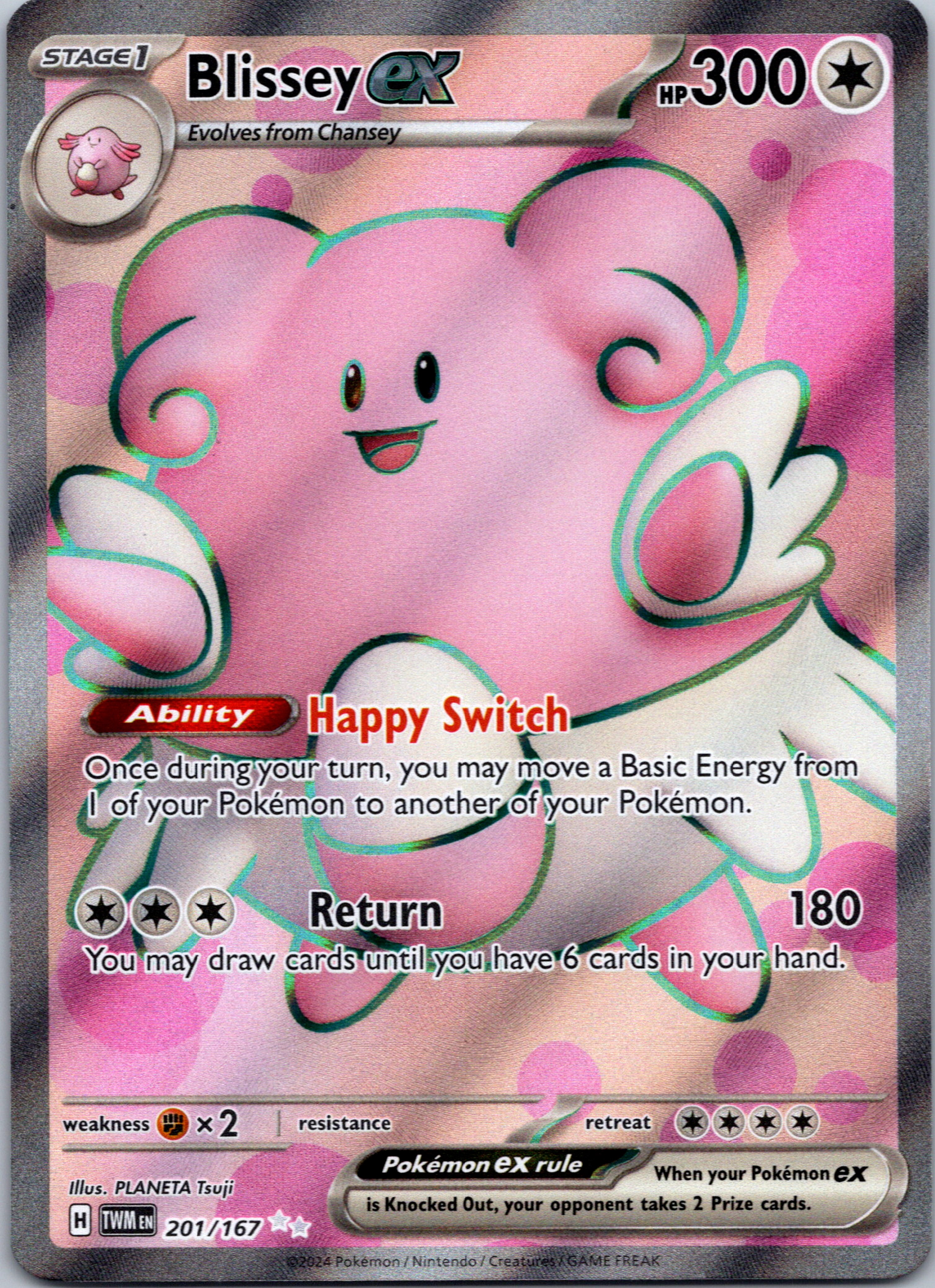 Blissey ex [201/167] - (Twilight Masquerade) Holofoil