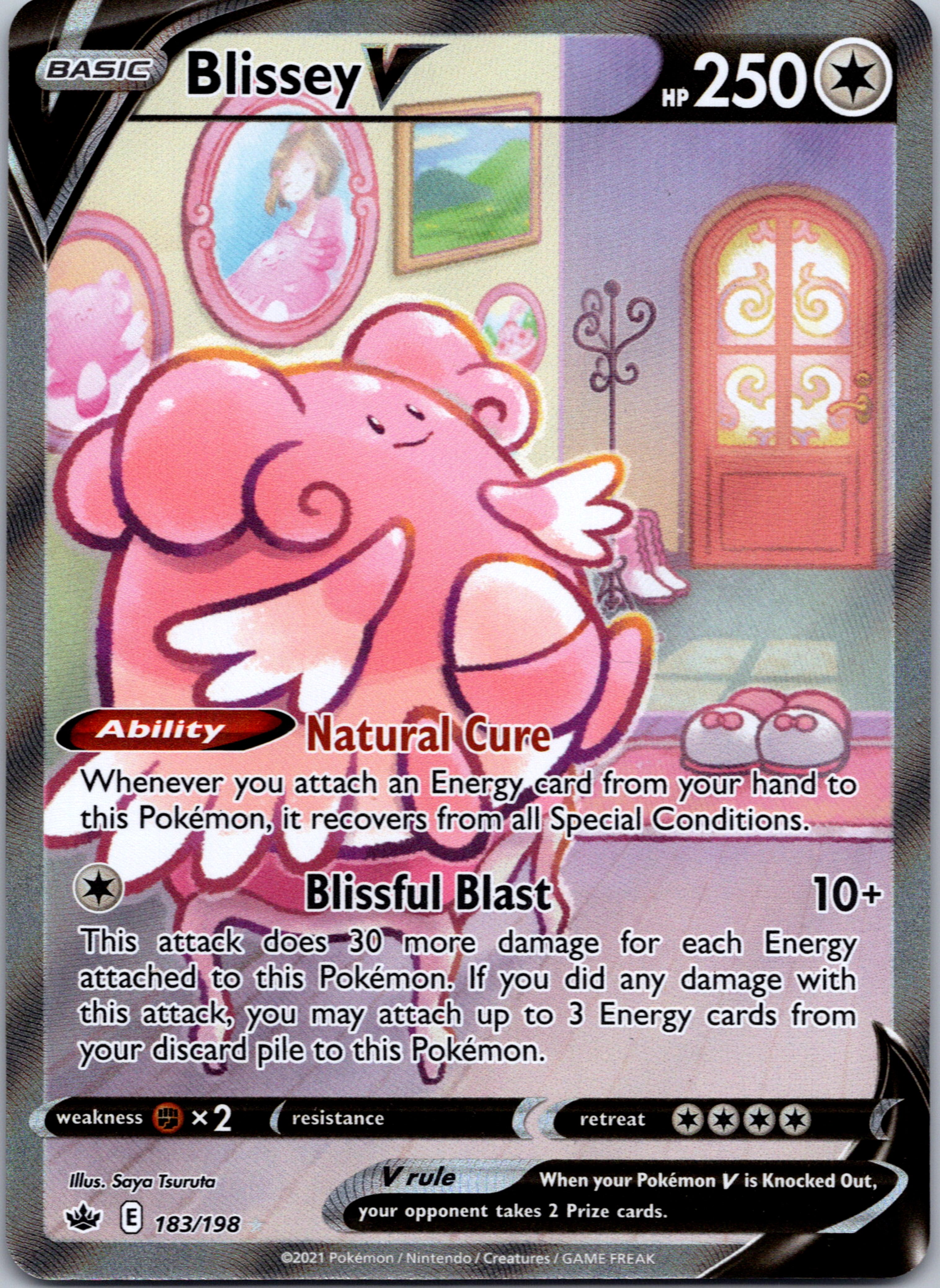 Blissey V (183/198) [Sword & Shield: Chilling Reign]