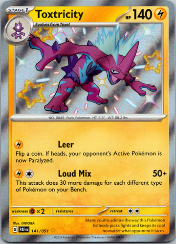 Toxtricity [141/091] - (Paldean Fates) Holofoil